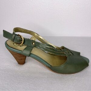 Seychelles Seafoam Green Strappy Heels